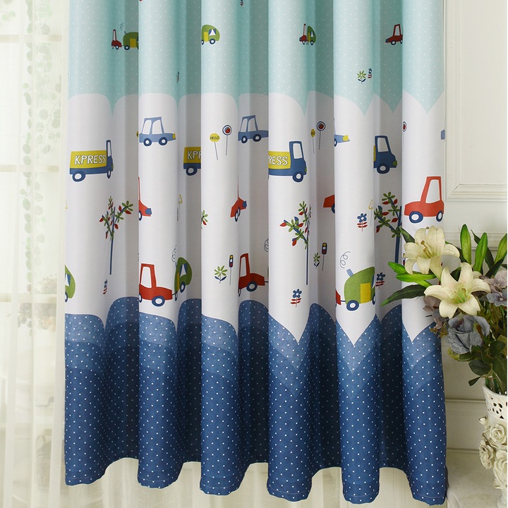 Jormftte függöny, hőálló, sötétítő, fehér, 200x100cm, füllel