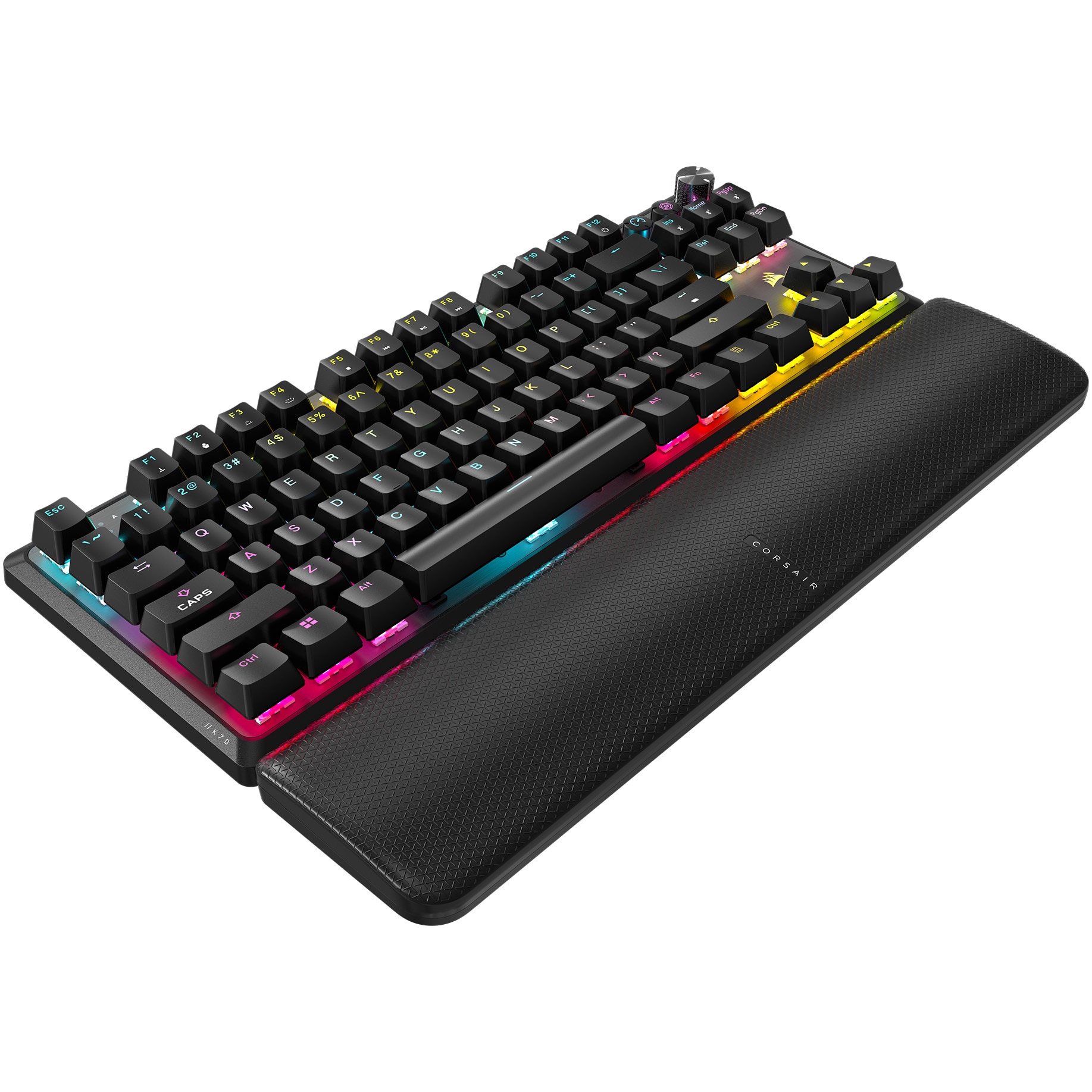 Tastatura mecanica gaming Corsair K70 Core TKL, MLX Red v2 Linear