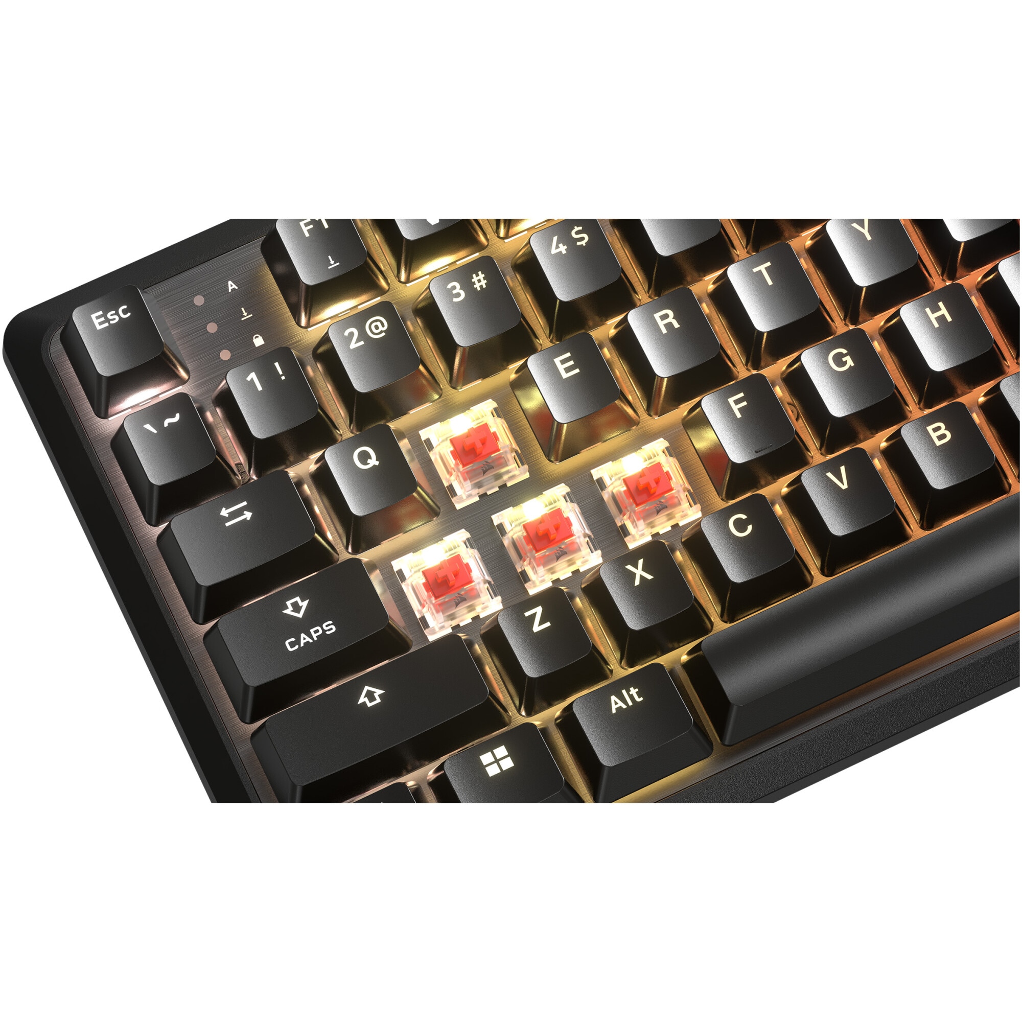 Tastatura mecanica gaming Corsair K70 Core TKL, MLX Red v2 Linear