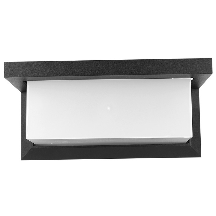 Jormftte LED fali lámpa, alumínium, fekete, 28x12x11.2cm, beltéri és kültéri, vízálló