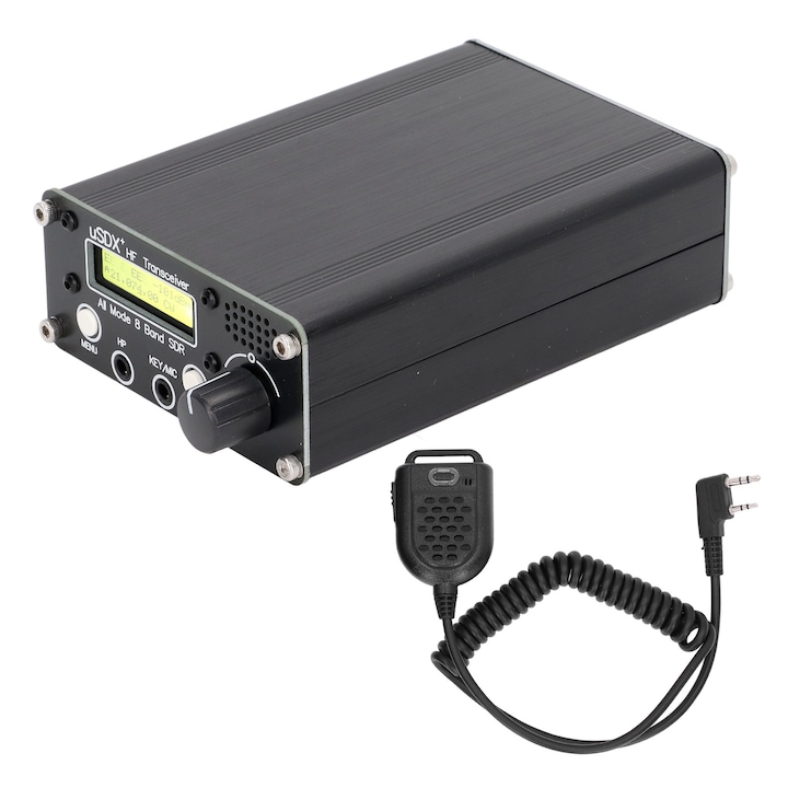 Радио приемопредавател 8-лентов LCD SDR пълен режим HF SSB QRP с BNC конектор за антена Без захранване