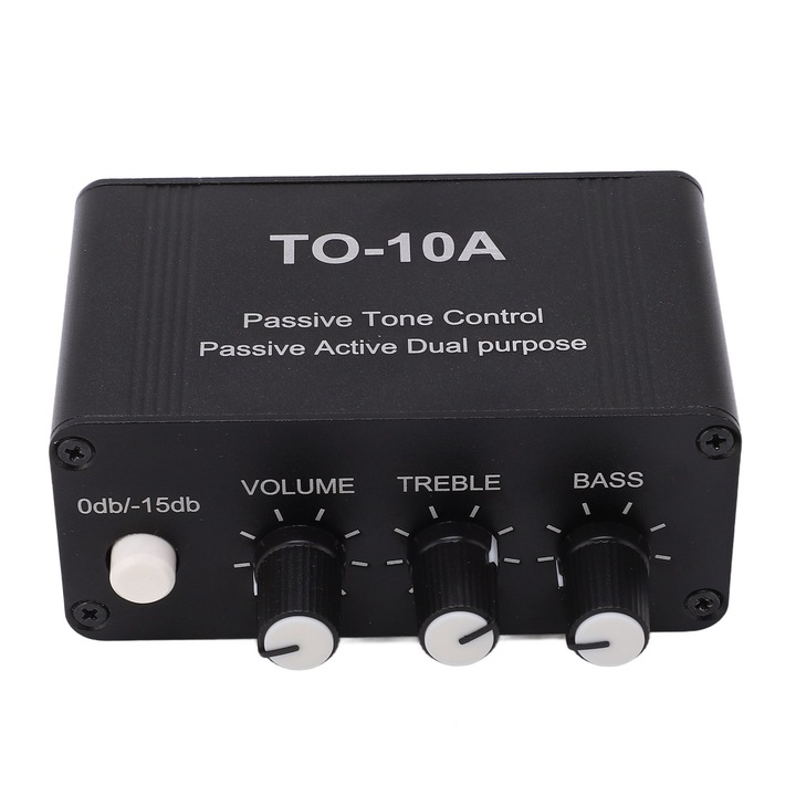 Mmgoqqt мини стерео аудио предусилвател, RCA и 3,5 мм, контрол на звука, DC 12V захранване