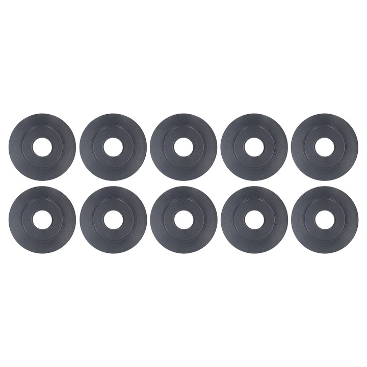 Set 10 roti de inlocuire pentru taierea tevilor Enforose, 18x3.8mm, din otel mangan, ultra subtiri