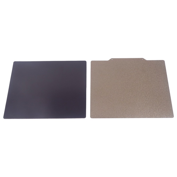 Placa de otel PEI magnetica, rezistenta la caldura, dubla fata, 310x310mm, pentru imprimante 3D CR10/CR10S