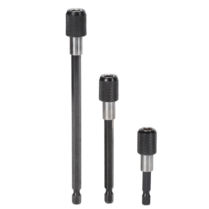 Set 3 Adaptoare pentru Bara de Extensie, BGHYHYHI, 60mm, 100mm, 150mm, Negru, Gri
