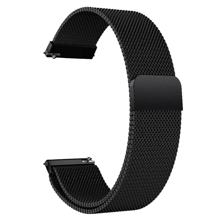 Sikai milánói rozsdamentes acél szíj - Xiaomi Redmi Watch 5 Active, fekete színű