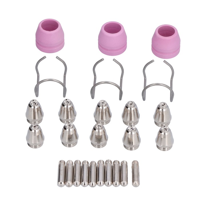 Set accesorii consumabile pentru torte de taiere cu plasma Enforose, 26 piese, ceramica, pentru AG60/SG55
