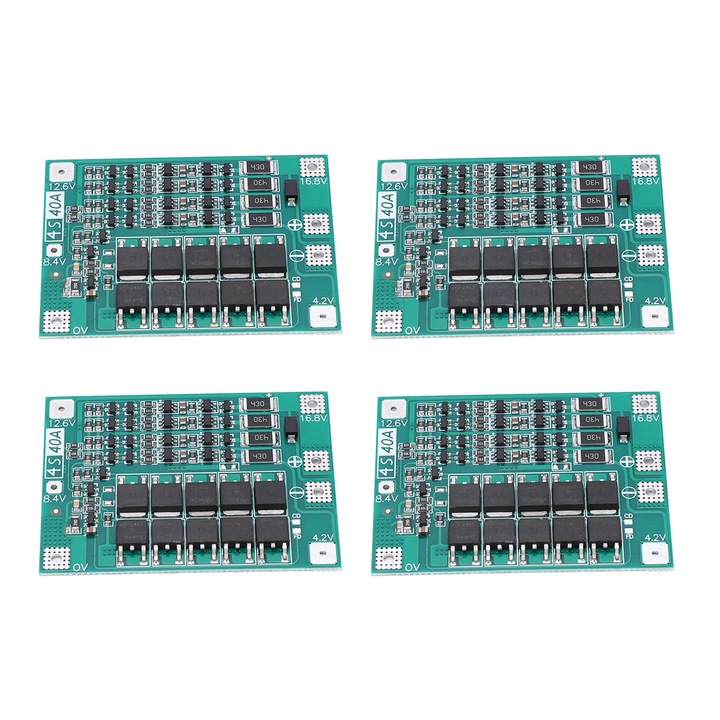 Modul de echilibrare a bateriei cu litiu Enforose, 4 buc, 40A, compact, PCB
