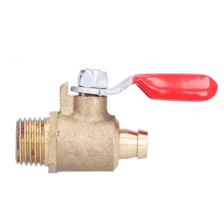 4 db mini gömbcsap készlet, Enforose, sárgarézből, korróziógátló, 1/4in, M13 x 1