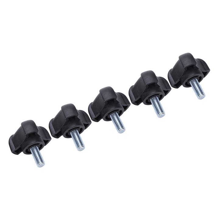 5 db M6 csavar háromszög fogantyúval, műanyag, 15mm, Jormftte készlet