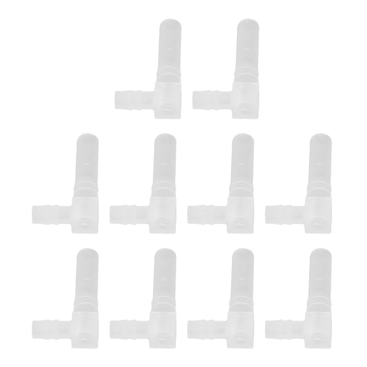 Tartozékkészlet 10 db. 90 fokos könyökcsatlakozó, Enforose, PP, 8x10mm, tömlőhöz