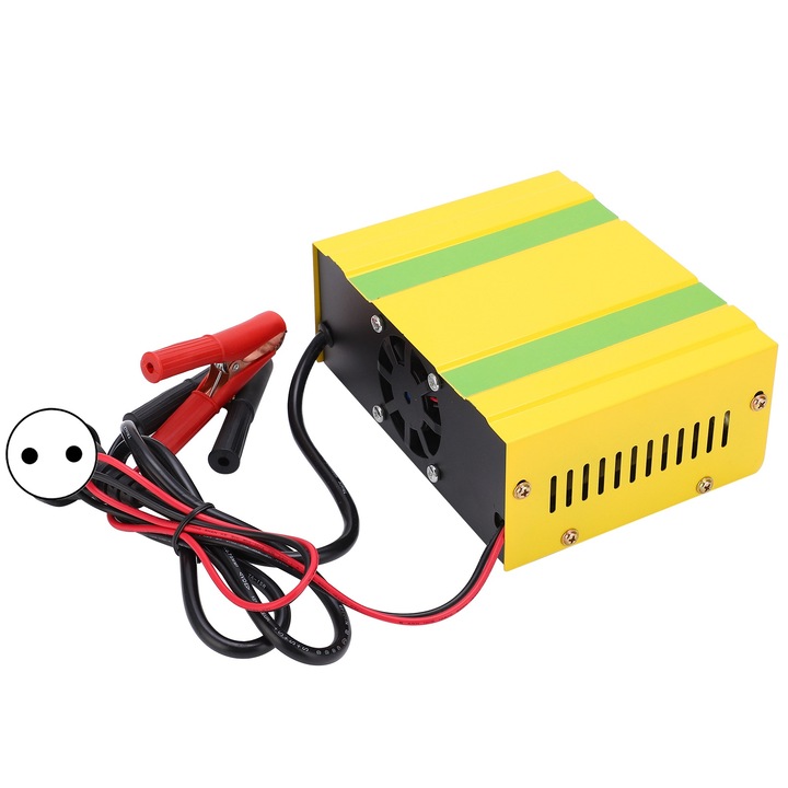 Jormftte akkumulátortöltő, 220W, DC12V 12A/24V 8.5A, rozsdamentes acél ház, -20-50°C üzemi hőmérséklet