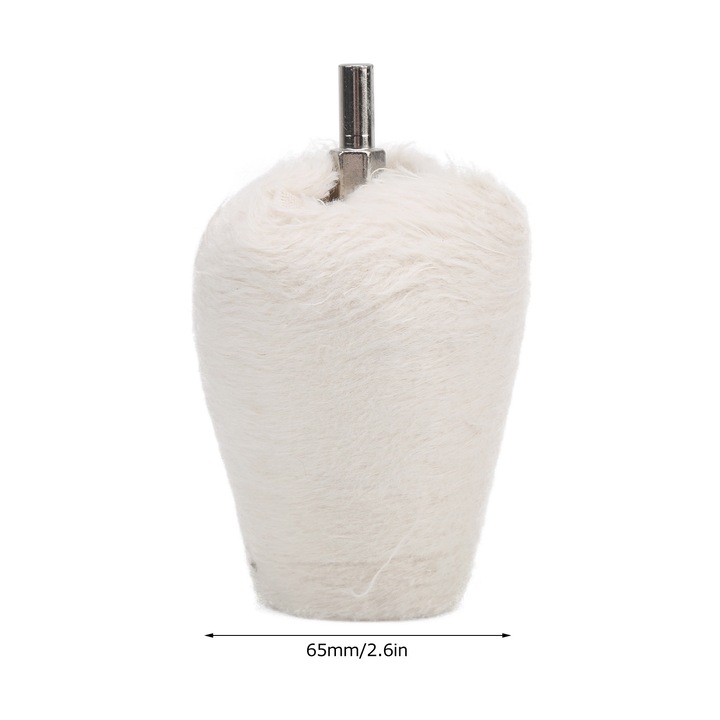 Jormftte fehér pamut polírozó kerék, kúpos, 55mm és 65mm, készlet