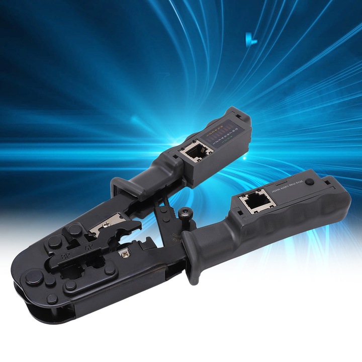 Jormftte moduláris kábel krimpelő fogó 4P 6P 8P RJ45 RJ11 RJ12, szénacél, többfunkciós