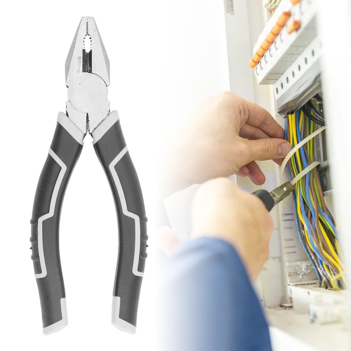 Jormftte 6 hüvelykes fogó, szénacél, ergonomikus fogantyú, rozsdaálló