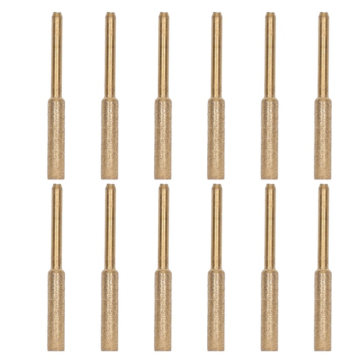 12 db Jormftte csiszolófej készlet, 3 mm, 4,8 mm, csiszolt anyag, kopásálló