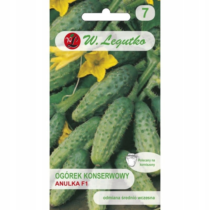 Seminte Castravete Gruntowy Legutko Anulka, 3g, rezistent la boli, fructe lungi, culoare verde deschis
