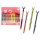 Pixuri cu diamante, LEAN TOYS, set 48 bucati, culoare mix, 0.7mm