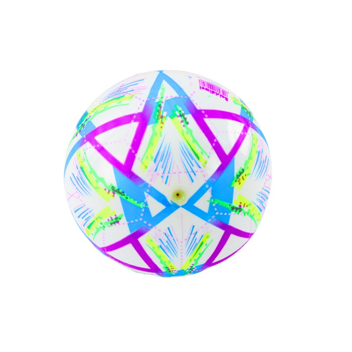 Lean Toys Gumilabda,, lila, 24cm, mintákkal, 3 éves kor felett