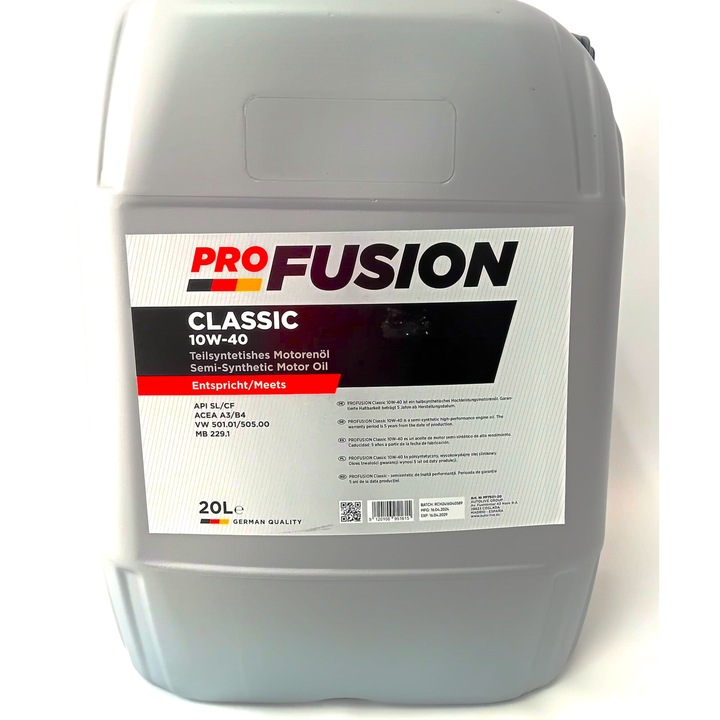 Ulei de motor semisintetic, ProFusion, Classic 10W40 20l