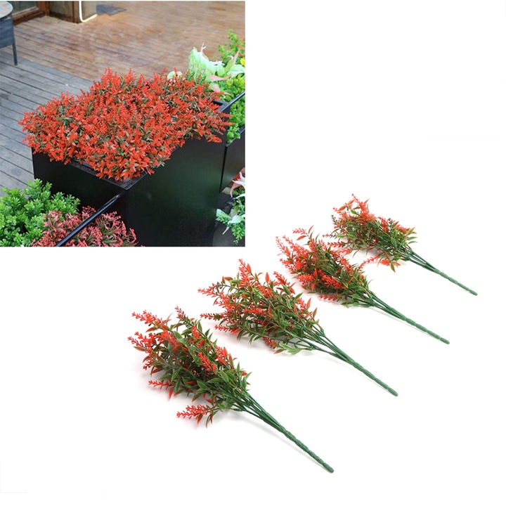 4 db-os műlevendula szett, Jormftte, műanyag, belső dekoráció