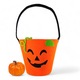 Boo Basket, CADOURI RAFINATE, model Cadouri pentru Copii de Halloween, cu Cos din Fetru cu Toarta, Palarie de Vrajitor / Vrajitoare, Decoratiune Infricosatoare Sperietoare de Ciori, Dulciuri Leibniz, Nesquik si Alte Surprize Tematice, 10 Articole