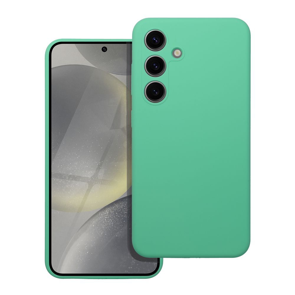 Husa pentru Samsung Galaxy S24 FE Daden® din Silicon, Ultra Slim, Calitate Premium, Interior din Microfibra, Protectie Sporita, Antisoc, Verde menta