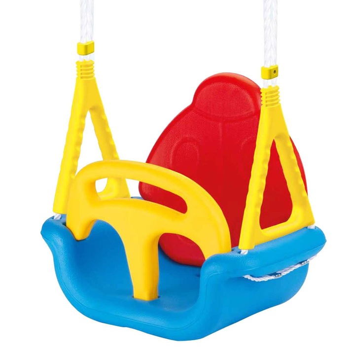 Детска люлка 3 в 1, До 25 кг, Висяща, Модулен дизайн, Пластмаса, 49x30x43 см, Многоцветен