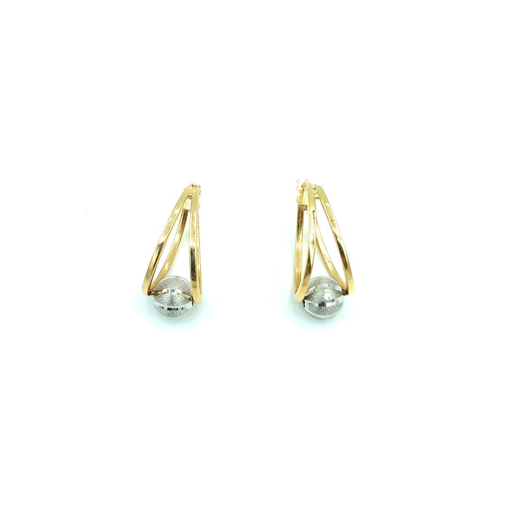 Cercei dama 2998, aur 14k