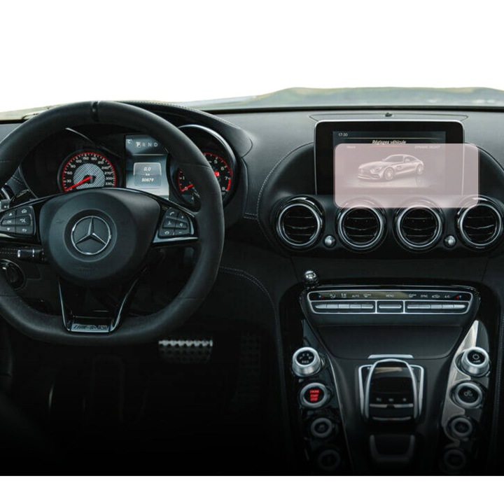 Védőfólia Duragon, Mercedes AMG GT S Roadster (R190) 2018-2020, Display Navigációs védelem, szilikonból
