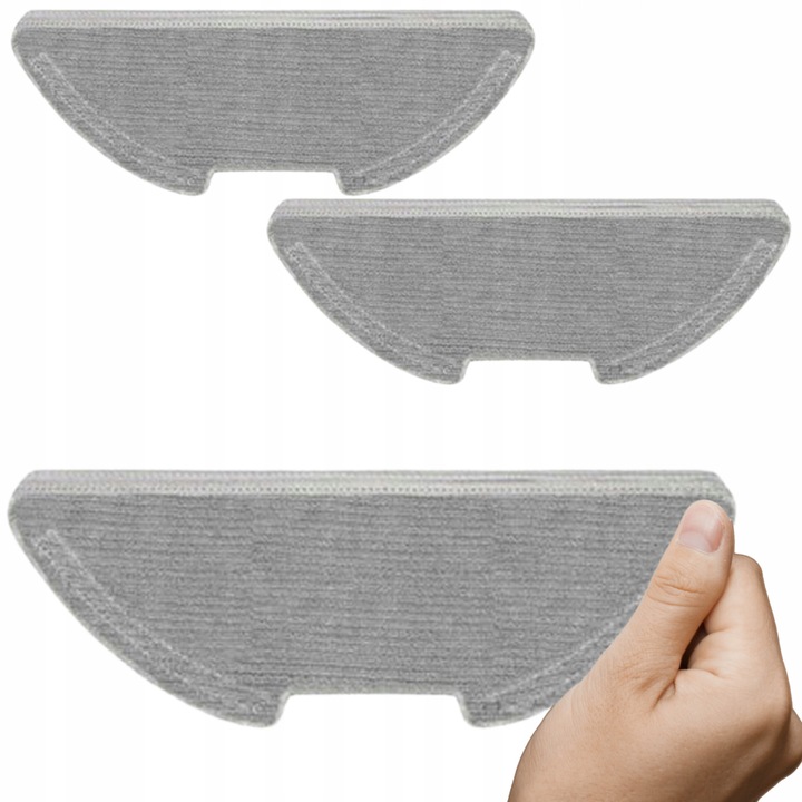 Set 3 Lavete De Rezerva Pentru Mop, Pentru Aspirator Xiaomi Mi Robot Vacuum Mop 2 Pro, Mjst1Shw, Mjst1L, Calitate Inalta, Compatibile Cu Mi Robot Vacuum-Mop 2 Pro Si 2 Lite, Recomandata Inlocuirea La Fiecare 2 Luni, Gri