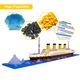 Set de constructie Titanic, WALALLA, 1860 piese, alb, pentru adulti si baieti