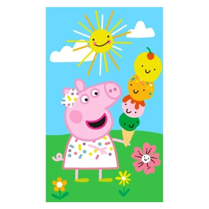 Кърпа Peppa Pig, Хавлиена, Лятна, 30x50 см