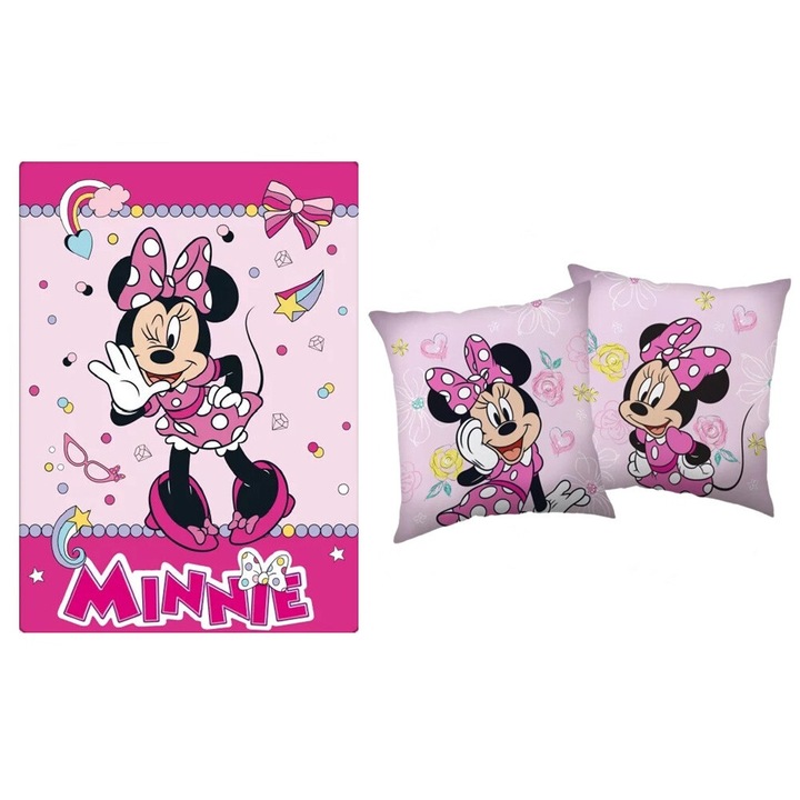 Set lenjerie pat, Home Party Service Kft, Lana, Disney Minnie (Amuzant)