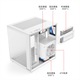 Carcasa PC Pro Gaming Ambra White, Cube Tower, M-ATX, fara sursa, 5x ARGB FAN, Controller ARGB