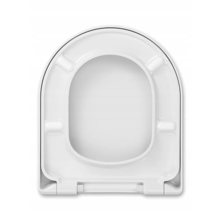 Capac WC Hamberger, Compatibil Cu Roca Gap Round, Mecanism De Cadere Libera, Functie De Asamblare/Demontare Rapida, Acoperire Antibacteriana, Lungime 43 cm, Latime 36.5 cm, Alb