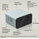 Видеопроектор EPSON EF-21G, Full HD 1080P, Лазер, 1000 лумена, 3LCD, DLP, Google TV, Bluetooth, 2X5W високоговорители, Сив
