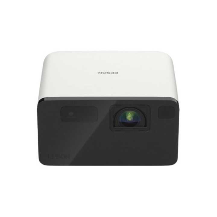 Видеопроектор EPSON EF-21W, Full HD 1080P, Лазер, 1000 лумена, 3LCD, DLP, Google TV, Bluetooth, 2X5W високоговорители, Бял