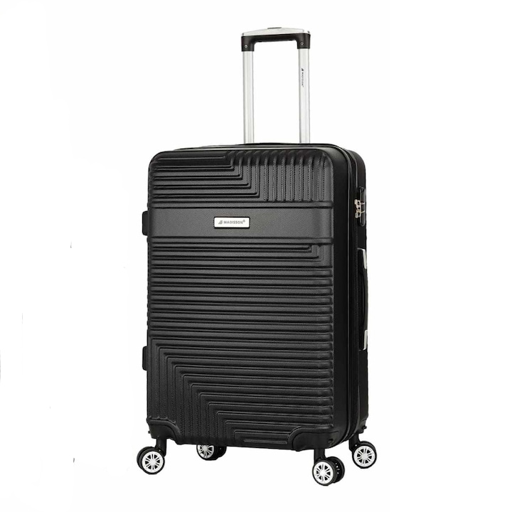 Куфар Madisson SW44504, 70 см, ABS, 4 разглобяеми колела, черна