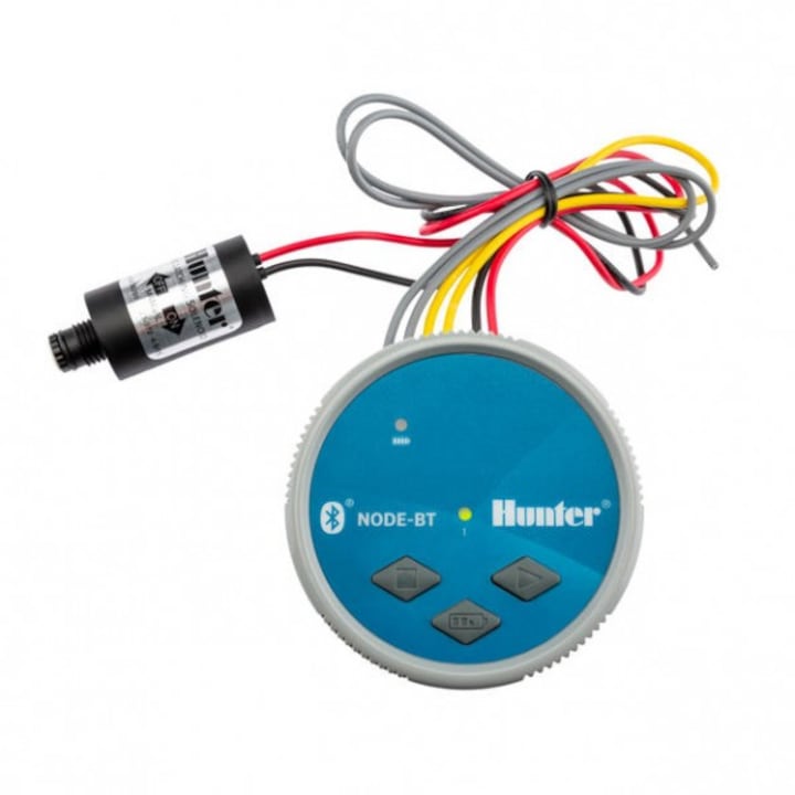 Programator de irigație bluetooth Hunter Node 4 zone, 3 programe, rezistent la apă, 8.9x8.3cm