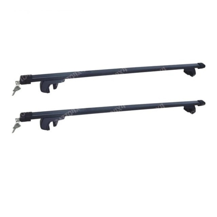 Set bare transversale negre, 130 cm