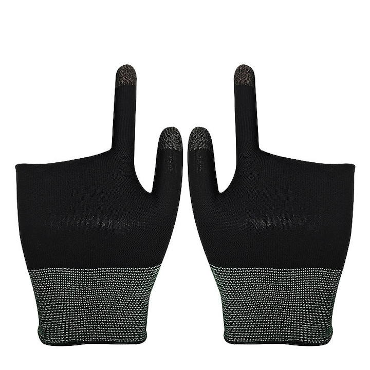 Manusi de gaming,, Super Viata, material nano-fibra argintie, negru, set