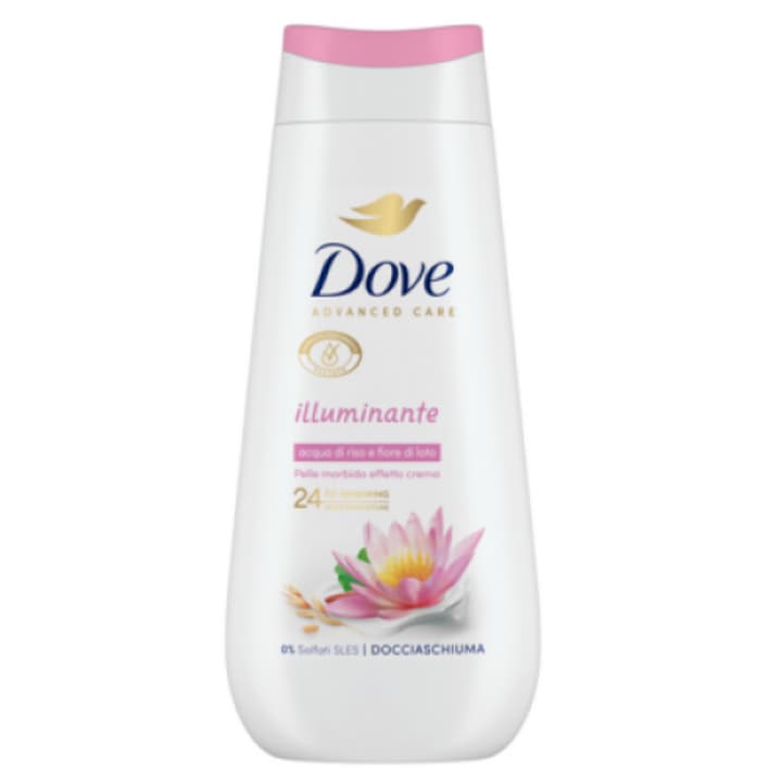 Dove tusfürdő, világító, 225 ml