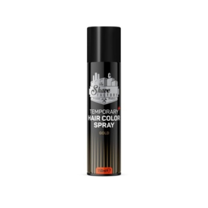 Spray colorant pentru par The Shave Factory Temporary Hair Color - Gold 150ml