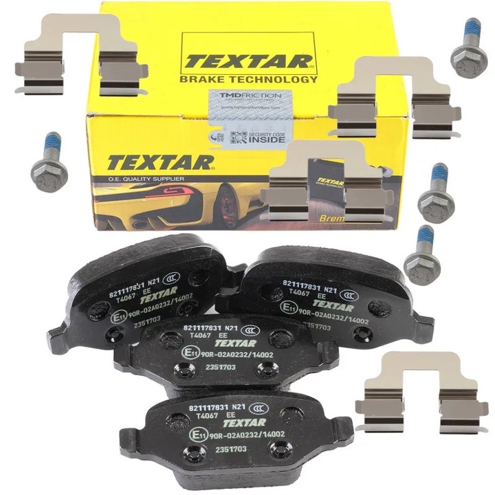 Комплект накладки, TEXTAR 2351703