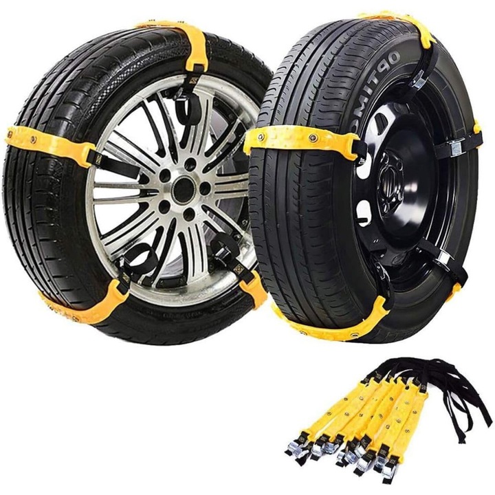 Висококачествени ПВЦ Вериги За Сняг Smax White Snow Extra, 14" - 15", 10 бр., S размер