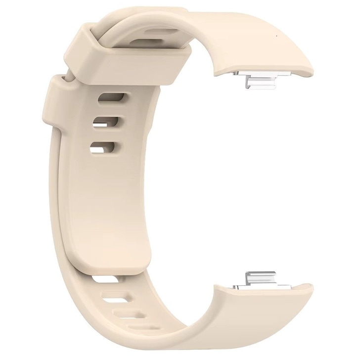 Силиконова каишка Smart Pulse за смарт часовник Redmi Watch 4, Mi Band8 Pro, бежова