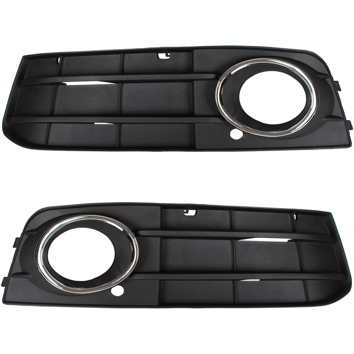 Audi A4 B8 hórács, 2 db-os készlet, fekete króm kerettel, 2007-2011