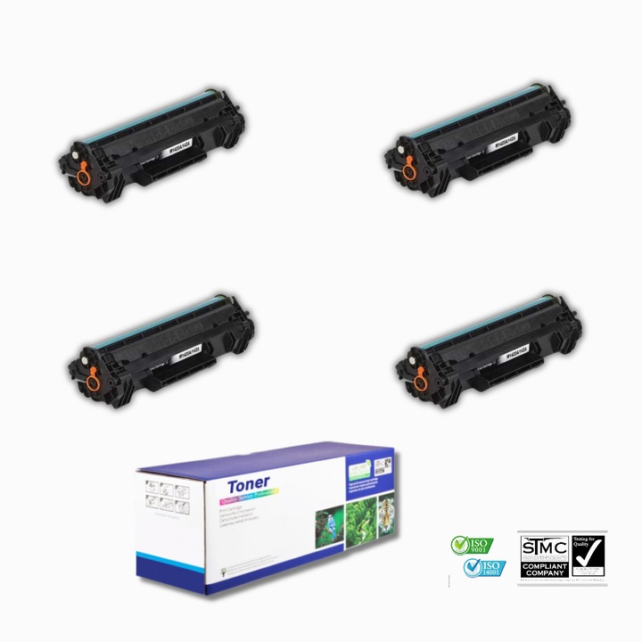 Set 4x Cartus toner compatibil, marca D-toner HP 142A W1420A, HP142A, fara CHIP, LaserJet M110w M110we M111 M139e M142e M140, 3800 pagini