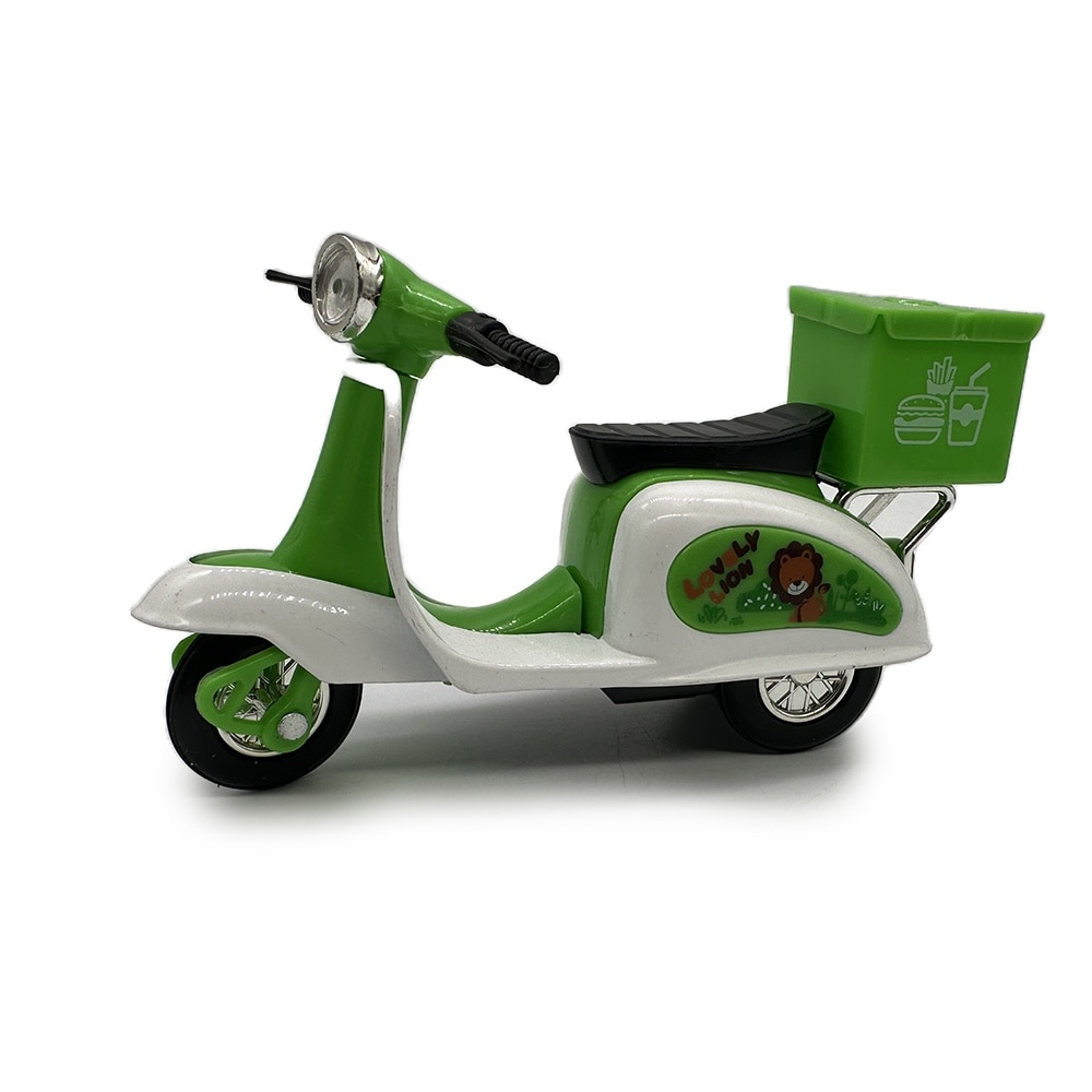 Scuter de jucarie Metalic, Mini Motorcycle, 12 cm, pull-back